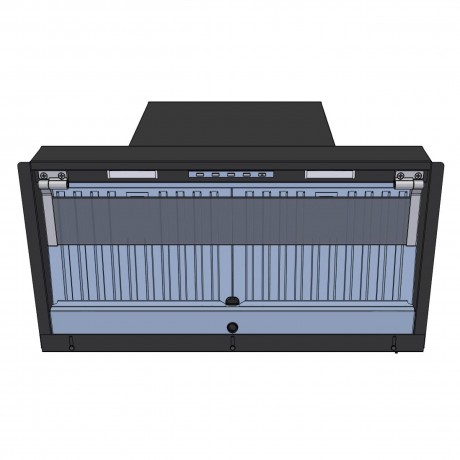 AIRFORCE F300 NoDrop BL/A/60 60cm Μαύρο Απορροφητήρας Εντοιχιζόμενος Τζάκι